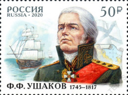 Russia 2020 275th Birth Anniversary Of Admiral F. Ushakov. Mi 2858 - Ongebruikt