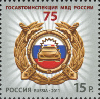 Russia 2011  75th Of Traffic Police. Mi 1727 - Unused Stamps