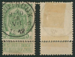 Armoiries - N°83 Obl Relais "Goutroux" (T2R). COBA : 30  // (AD) - 1893-1907 Wappen