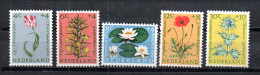 Netherlands 1960 Set Flowers/Blumen Stamps (Michel 746/50) MNH - Nuevos