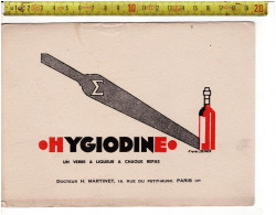 SOLDE 2024 ( BUVARD ? )  HYGIODINE DOCTEUR H. MARTINET PARIS - Werbung