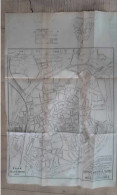 Plan De La Ville De Bruges 1914 - Publicité - Grande Maison De Blanc - Landkarten