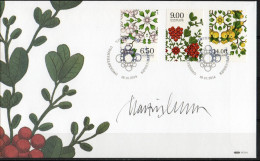 Martin Mörck. Denmark 2014. Winterpoisi . Michel 1801 - 1803. FDC. Signed. - FDC