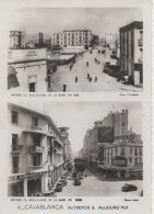 CASABLANCA, ENTREE DU BLD DE LA GARE EN 1918 ET EN 1938, DETAILS A VOIR  REF 15614 - Casablanca