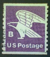 United States, Scott #1820, Used(o), 1981, Rate Change "B" Eagle , (18¢), Violet - Usati