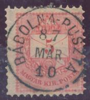 1881. Colour Number Krajcar 5kr Stamp, BABOLNA-PUSZTA - ...-1867 Prephilately