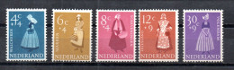 Netherlands 1958 Set Costumes/Trachten Stamps (Michel 712/16) MNH - Nuevos