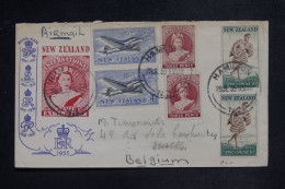 NOUVELLE ZÉLANDE - Enveloppe De Hamilton Pour La Belgique En 1955  - L 152000 - Briefe U. Dokumente