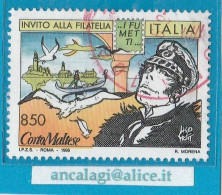 USATI ITALIA 1996 - Ref.0758 "I FUMETTI, CORTO MALTESE" 1 Val. - - 1991-00: Oblitérés