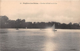 ENGHIEN LES BAINS Coucher De Soleil Sur Le Lac 5(scan Recto-verso) MA1408 - Enghien Les Bains