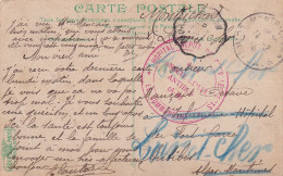 Carte écrite De Montrichard (41) Pour Infirmerie Hôpital Du Fort Carré Antibes (06) Tampon Annexe Reille Réexpédiée (41) - Guerra Del 1914-18