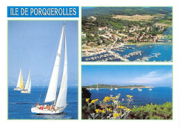 ILE DE PORQUEROLLES Vue Aerienne Plage Blanche Du Langoustier 27(scan Recto-verso) MA1453 - Porquerolles