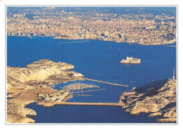 MARSEILLE Ile De Frioul Le Chateau D If Et Vue Panoramique De Marseille 9(scan Recto-verso) MA1467 - Castillo De If, Archipiélago De Frioul, Islas...