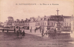 Fauville En Caux * La Place Du Village Et La Fontaine - Other & Unclassified
