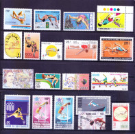 All Different 19 MNH High Jump, Sports, Olympic Stamp - Springreiten