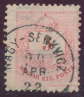1881. Colour Number Krajcar 5kr Stamp, NAGY-SENKVICZ - ...-1867 Préphilatélie