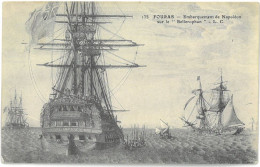 CPA FOURAS - Embarquement De Napoléon Sur Le BELLEROPHON - Ed. L. C. N°135 - Storia