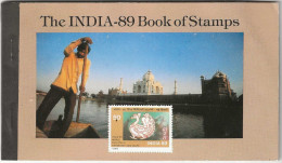 INDIA :  THE INDIA 89 BOOK OF 72 STAMPS ISSUED FOR INDIA 89 WORLD PHILATELIC EXHIBITION ( RARE BOOKLET ) - Other & Unclassified