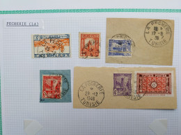 Tunisie Lot Timbre Oblitération Choisies Pecherie (La)  Dont Fragment à Voir - Used Stamps