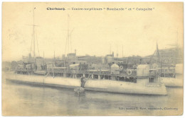 CPA CHERBOURG - Contre-Torpilleurs BOMBARDE Et CATAPULTE - Ed. L. Ratti , Cherbourg - Guerra