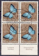 Schweiz Suisse PJ 1952: Zu 146 Mi 578 Yv 529+TAB Silbergrauer Bläuling + Lycaena Coridon ⊙ BERN 1.XII.52 (SBK CHF 56.00) - Used Stamps