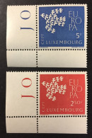 1961 Luxembourg - Europa CEPT - Unused - Nuevos