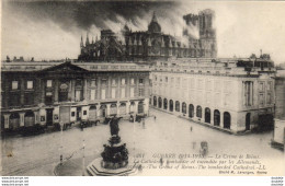 MILITARIA GUERRE 14-18 WW1 Le Crime De Reims La Cathédrale Bombardée Et Incendiée Par Les Allemands - War 1914-18