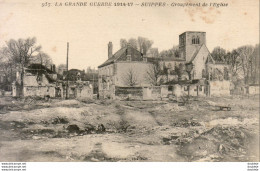 MILITARIA GUERRE 14-18 WW1 SUIPPES Groupement De L'Église - War 1914-18