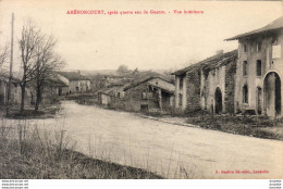 MILITARIA GUERRE 14-18 WW1 AMÉNONCOURT Après Quatre Ans De Guerre Vue Intérieure - Guerre 1914-18