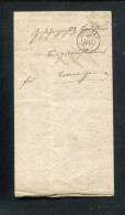 "WUERTTEMBERG" 1849, Int. Doppelt Verwendeter Vorphilabrief Mit K2 "FUERFELD" Und Rotem Badischem K2 "EPPINGEN" (R1146) - Storia Postale