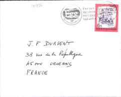 AUTRICHE SEUL SUR LETTRE AVION POUR LA FRANCE 1984 - Brieven En Documenten