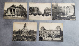 Lot De 9 Cartes Postales Différentes De Bruxelles Grand Format - Monumenti, Edifici