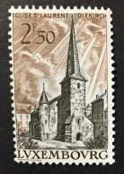 1962 Luxembourg - Landscapes - St. Laurent's Church Diekirch - Unused - Unused Stamps