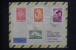 BRESIL - Enveloppe  De Joinville Pour Le Congo Belge En 1958 - L 152009 - Covers & Documents