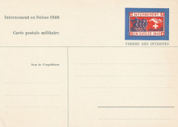 Suisse Carte Postale Militaire Internement En Suisse 1940 - Documents