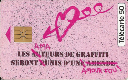 France: France Telecom 09/95 F588A NAF NAF Graffiti Parfum - 1995