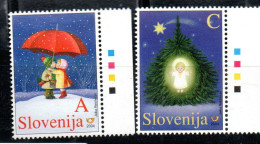 SLOVENIA SLOVENIJA SLOVENIE SLOWENIEN 2004 CHRISTMAS NATALE NOEL WEIHNACHTEN NAVIDAD COMPLETE SET SERIE COMPLETA MNH - Slovenia