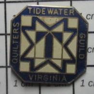 1618A Pin's Pins / Beau Et Rare : ASSOCIATIONS / Pin's USA VIRGINI QUILTERS TIDEWATER GUILD - Verenigingen