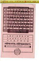 SOLDE 2026 ( BUVARD ? )  HEPAVITA HEPABIONYL - LABORATOIRES M. DE RIVE PARIS - Advertising