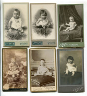 Lot De 6 CDV Cartes Photos De BEBES VIENNE Isère DUMAS GAULTHIER TERRIER OLLIER - Non Classés