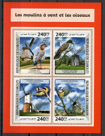 Djibouti 2017 / Birds Mills MNH Vögel Aves Mühlen Molinos Uccelli Oiseaux / Cu22413  3-27 - Sonstige & Ohne Zuordnung