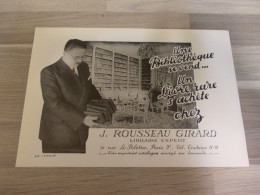 Reclame Advertentie Uit Oud Tijdschrift 1951 - J. Rousseau Girard - Libraire Experte - Advertising