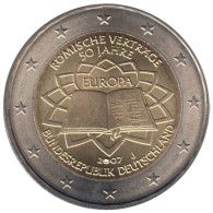 AL20007.1J - ALLEMAGNE - 2 Euros Commémo. Traité De Rome - 2007 J - Alemania