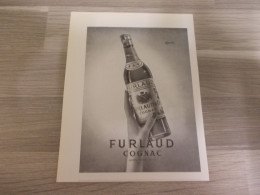 Reclame Advertentie Uit Oud Tijdschrift 1951 - FURLAUD Cognac Maison Fondée En 1823 - Advertising