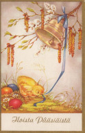 EASTER CHICKEN EGG Vintage Postcard CPA #PKE434.GB - Easter