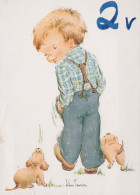 HAPPY BIRTHDAY 2 Year Old BOY CHILDREN Vintage Postal CPSM #PBT992.GB - Anniversaire