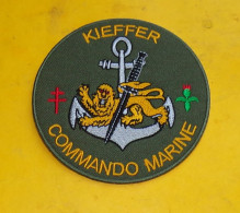 TISSU PATCH : KIEFFER , COMMANDO MARINE    , DIAMETRE 9 CM , BON ETAT VOIR PHOTO . POUR TOUT RENSEIGNEMENT ME CONTACTER. - Patches