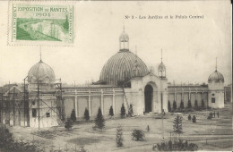 10625 CPA Non Circulée Et Timbre Non Oblitéré -  Exposition De Nantes 1904 - Le Jardin Et Le Palais Central - Cartas & Documentos