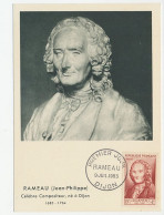 Maximum Card France 1953 Jean-Philippe Rameau - Composer - Música