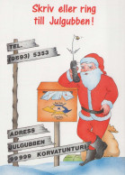PAPÁ NOEL Feliz Año Navidad Vintage Tarjeta Postal CPSM #PAU547.ES - Santa Claus